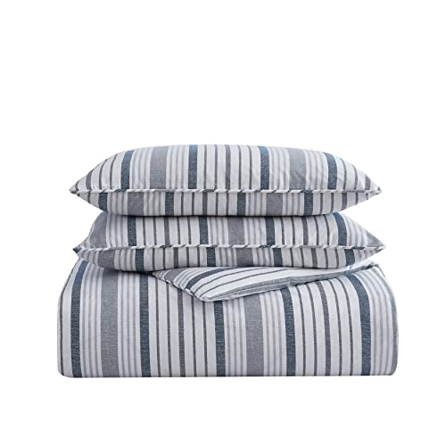  - King Duvet Cover Set, Cotton Sateen Bedding With Matching Shams, Elegant Home Decor (Conrad Grey, King)