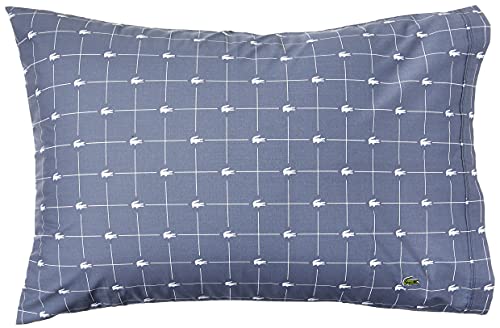  Lacoste 4-Piece Cotton Sheet Set, Slice, Vintage Indigo, Queen