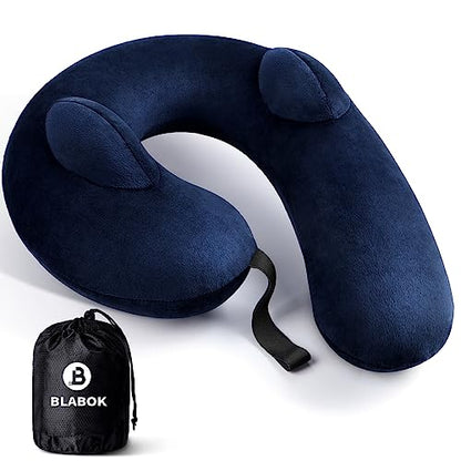  BLABOK Airplane Pillow Comfortable And Portable, Travel Neck Pillow With Washable Cover (C4)