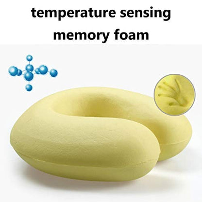  SWEET TANG Chin Supporting Neck Pillow - Memory Foam Video Game Weapon Funny Gamer Black Travel Pillow With Breathable & Comfortable Zip Cover, Machine Washable Airplane Travel Car Sleeping Pillow
