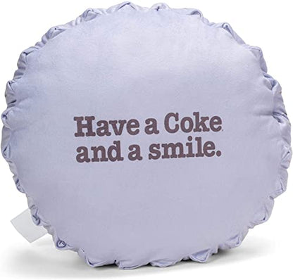  Drink Coca-Cola Bottle Cap 16 Inch Plush Polyester Embroidered Pillow