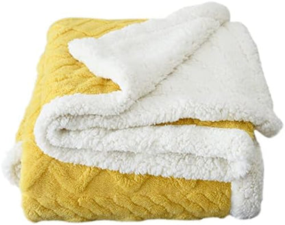  Chunky Knit Blanket With Pom Poms- Thick, Soft, Big, Cozy Throw Blankets For Couch, Bed, Sofa, Chair-50×60 Inches,Pink