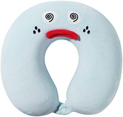  CHDN Travel Pillow Cute Comfortable&Washable Neck Pillow For Airplane Travel Office(Drak Blue)