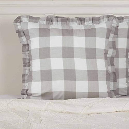  Madison Check Yellow King Size Pillow Cases, Set Of 2, 21" X 37", Buffalo Check Yellow And Ivory Bedding Accent W/Fresh Farmhouse Style