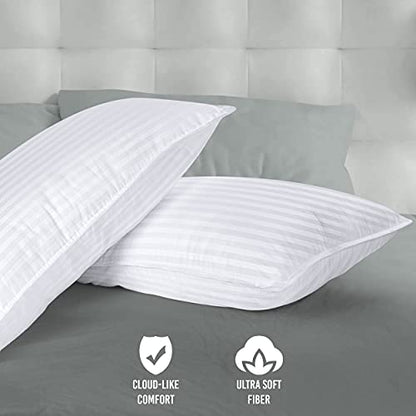  Pillows For Sleeping, Set Of 8, Cooling Hotel Quality, For Back, Stomach Or Side Sleepers (8, Queen)