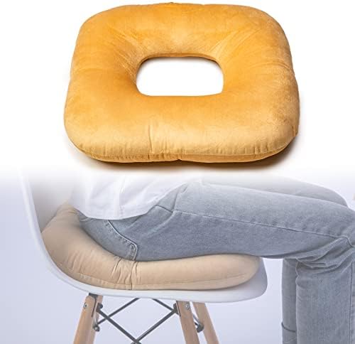  Hshbxd Donut Pillow For Tailbone Pain Relief Cushion, Sciatica Pain Relief Pad For Hemorrhoids, Pregnancy, Prostate And Surgery Recovery, Cushion Suitable For Office, Long Travel, Car And Home Sofa