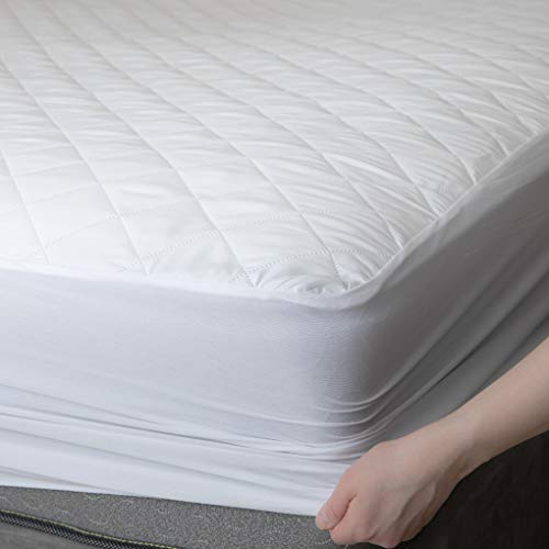  Quilted Mattress Pad - The Quilted Fabric Is Comfortable And Thick Enough To Get A Restful Night Sleep. The Plush Mattress Topper Will Also Help Protect Your Mattress From Stains. (Full)