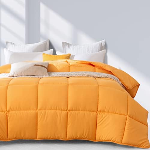  Johalaide Bedding Twin Comforter Duvet Insert, Quilted White Down Alternative Comforter With Ultra-Soft Brushed Fabric,All Season Comforter With 8 Tabs