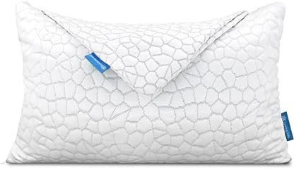  Cooling Fiber Pillow Cover Queen Size 1 Pack, Luxury Bamboo Pillow Cover For Hotel Pillows Memory Foam Pillows Down Pillow With Smooth Zipper, Cool Pillow Case For Hot Sleepers-Machine Washable Cover