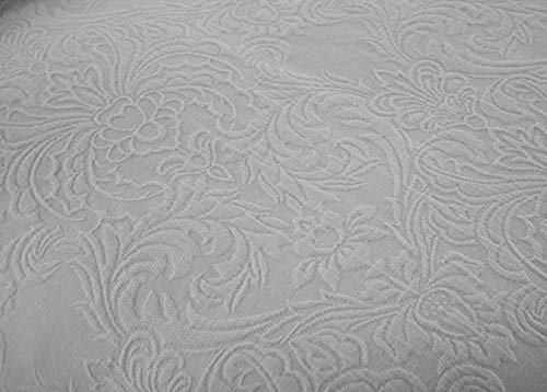  Gwen 3-Piece Floral Woven Jacquard Matelassé Bedding Cover - Solid Quilt Blanket Coverlet Set (Queen, Gray)