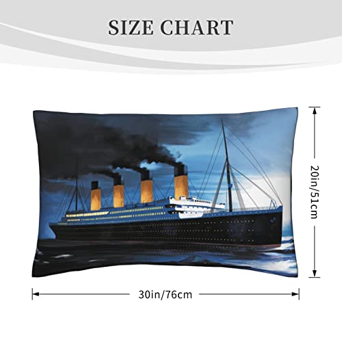  1 Pack Titanic Pillow Covers Super Soft Rectangle Decorative Throw Pillowcase With Envelope Closure Wrinkle Fade And Stain Resistant 20x30