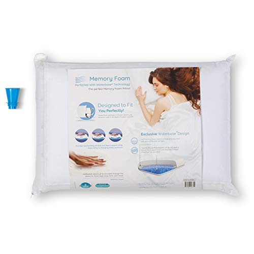  Mediflow Water Pillow: Memory Foam Re-Invented, 1 Pack, White & Quilted Pillow Protector: Get Zippered Protection From Dust And Allergens And Add A Layer Of Luxury And Comfort To Any Pillow