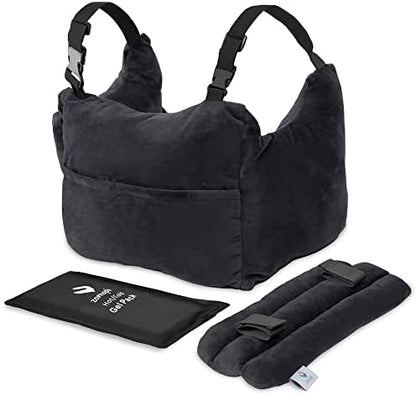  Zomaple Mastectomy Pillow With Strap - Post Surgery Pillow, Breast Pillow For After Heart Surgery, Breast Reduction & Augmentation Patients - Heart Pillow For Sleeping, Recovery & Seatbelt Protection