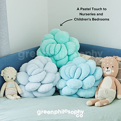  Mello Moonstone 3D Succulent Plant Pillow Aurora Green Bed Flower Decorative Cute Soft Sofa And Chair Plush Throw Cushion Great For Plant Lovers Green Thumb Friends And Family Accent Decor Gift