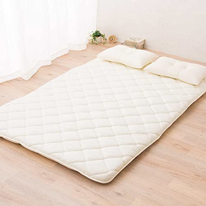  Japanese Futon Mattress Set CLASSE (Mattress, Comforter & Pillow) With Covers (Gray) Full Made In Japan, Cotton Foldable Floor Sleeping Bed Tatami Mat