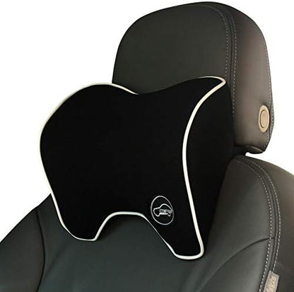  ICOMFYWAY Car Neck Support Pillow For Neck Pain Relief When Driving,Headrest Pillow For Car Seat With Soft Memory Foam – Black
