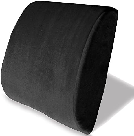  Bookishbunny Premium Memory Foam Lumbar Support Cushion Pillow (Pink)