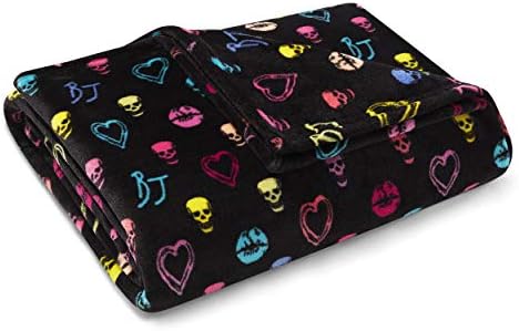 Betsey Johnson Home | Plush Collection | Throw - Ultra-Soft & Cozy Fleece, Lightweight & Luxuriously Warm, Perfect For Bed Or Couch, Bouquet Day 50 X 70