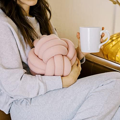 Bearaby Hand-Crafted Knot Pillow Ball - Relieve Stress With Oeko-TEX Certified Organic And Gently Weighted Material - Handcrafted From Natural Rubber Foam (Asteroid Grey, Large)