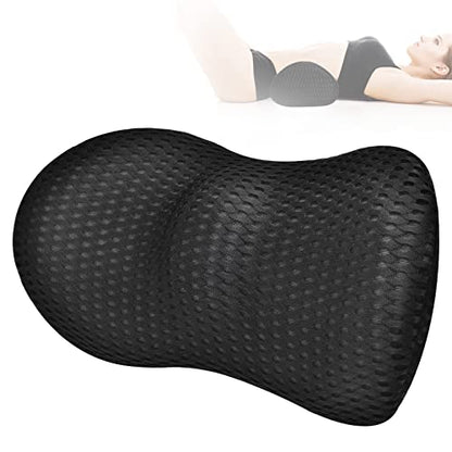  Timstono Lumbar Support Pillow/Back Cushion, Memory Foam Lumbar Pillow That,Recliner Back Rest Use For Office Chairs, Gaming Chairs And Car Seats,Breathable & Ergonomic Design Back Pain Relief(Black)