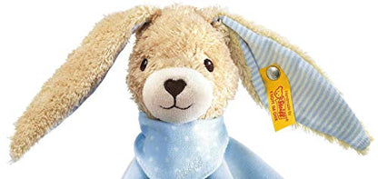 Steiff Hoppel Rabbit Comforter (Blue, 28cm)