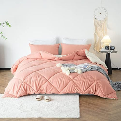  Bedding-Comforter-Set-Duvet-Insert, Soft, Lightweight,Breathable, Blue/Teal, All Season King