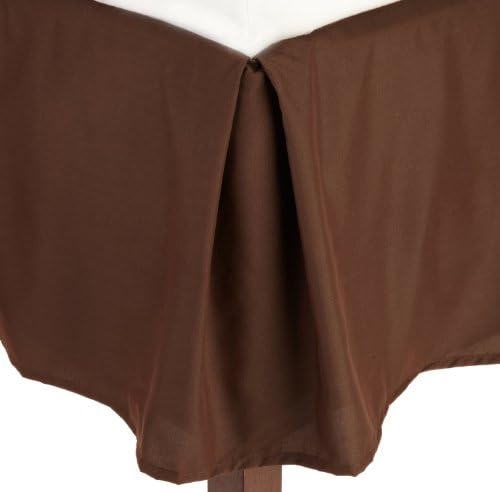  100 GSM Bed Skirt/Dust Ruffles Wrinkle-Free Egyptian Quality Solid - Pleated Tailored 14" Drop And Colors, Twin, Pink