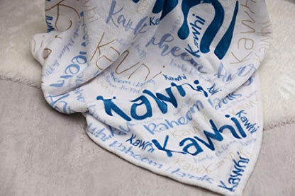  Personalized Name Blanket For Baby Girl Kids And Adults With Name, Customized Name Blankets To My Amazing Daughter, Custom With Daughter's Name, Add Your Family Name. Great Gift For Birthday