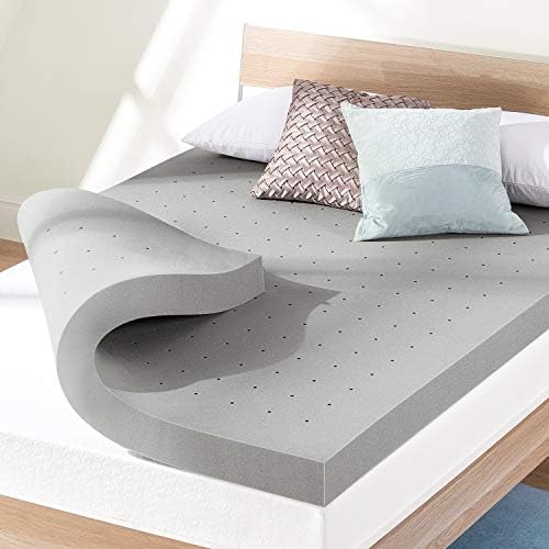  Mellow 4 Inch Egg Crate Memory Foam Mattress Topper With Infusion, Twin