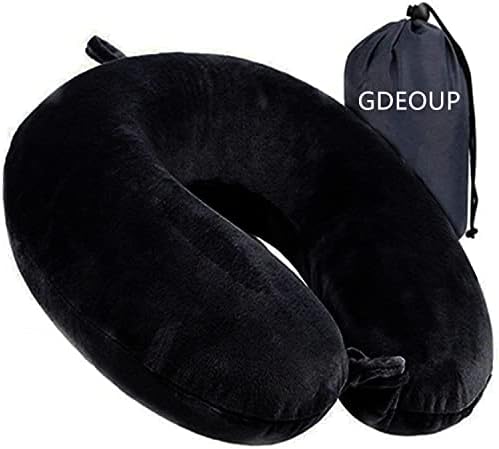  Travel Neck Pillow - Memory Foam Pillow Support Pillow,Luxury Compact & Lightweight Quick Pack For Camping,Sleeping Rest Cushion (Grey)