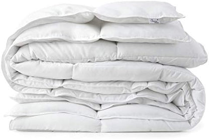  Chezmoi Collection Light Warmth White Down Alternative Comforter Duvet Insert, Oversized Queen Size