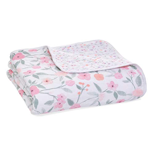  Aden + Anais 100% Organic Cotton Muslin Baby Blanket Crib Bedding For Newborn Baby And Toddler, Nursery Blanket For Boys And Girls, Baby Registry And Shower Gift - Outdoors, Sleepy Forest