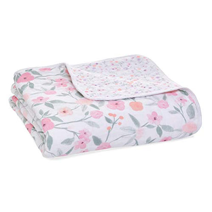  Aden + Anais 100% Organic Cotton Muslin Baby Blanket Crib Bedding For Newborn Baby And Toddler, Nursery Blanket For Boys And Girls, Baby Registry And Shower Gift - Outdoors, Sleepy Forest