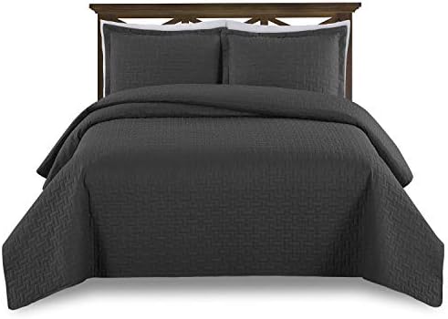  Prime Bedding Manchester 3-Piece Oversized Quilted Bedspread Coverlet Set (Ivory, King)