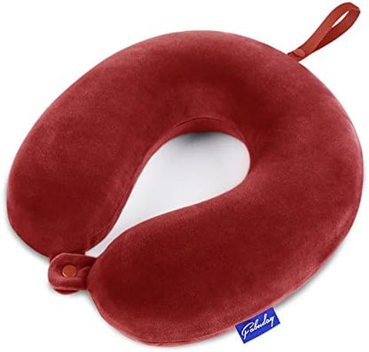  Travel Pillow Memory Foam For Airplanes - Neck Pillow For Traveling, Car, Home, Flight Pillow For Sleeping With Attachable Snap Strap Soft Washable Cover, Provide Head Neck Support Rest, Dark Gray