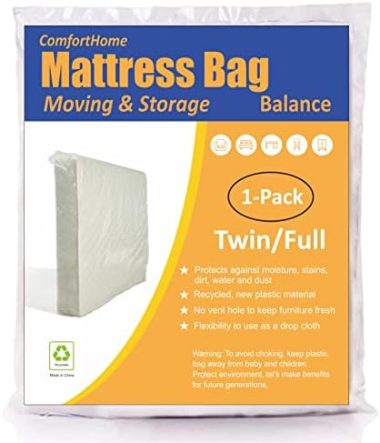  2 Pack Mattress Bag For Moving And Storage, Medium Weight, Fits Queen And King Size Mattress