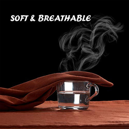  Burnt Orange Duvet Cover Sets Queen Size 3 Piece Double Brushed Microfiber Queen Duvet Cover With Button Closure & Corner Tie 1 Breathable And Soft Duvet Cover 90x90 Inches + 2 Pillow Shams