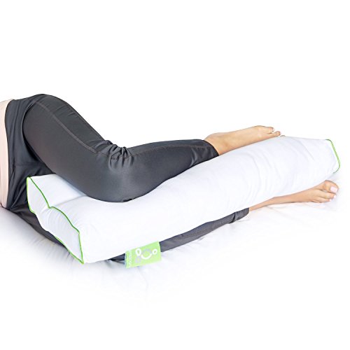  Sleep Yoga Leg Back Sleepers & Side Sleepers, Ergonomically Designed Down Alternative Between & Under Pillow For Knee Support, Hypoallergenic & Washable, 26" X 13" X 3"/One Size, White