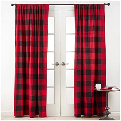 Occasion Gallery Black 3-Piece Holiday Buffalo Plaid (King Size) Duvet Cover (Filling NOT Included) Set 104" X 94" Rectangular, 100% Cotton
