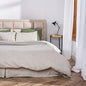  Linen Duvet Comforter Cover - Buttons Or Zipper Closure - In Natural, White, Grey Green Or Blue - With Inner Ties To Fix Comforter