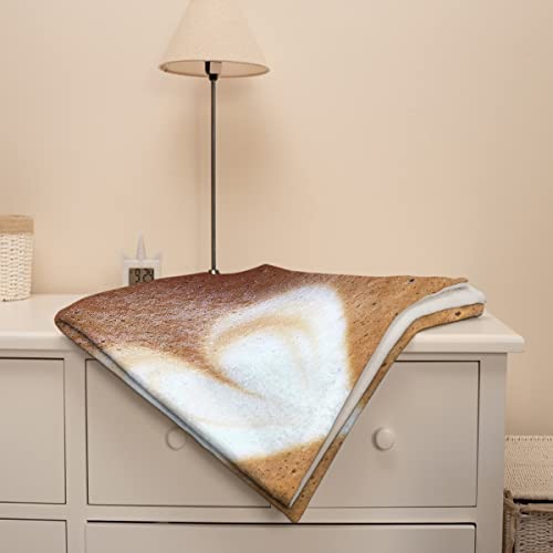  Coffee Blanket Fleece Lightweight Throws Gift For Birthday Christmas Soft Flannel Blankets For All Season Bed Sofa King-90"x120"