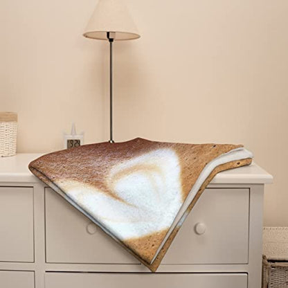 Coffee Blanket Fleece Lightweight Throws Gift For Birthday Christmas Soft Flannel Blankets For All Season Bed Sofa King-90"x120"