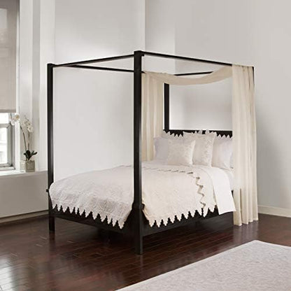  Bed Canopy Scarf, Ivory Sheer, For All Bed Sizes
