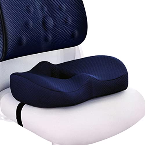  Donut Pillow Hemorrhoid Tailbone Seat Cushion, Memory Foam Breathable Oval Hollow Orthopedic Hemmoroid Pillow Cushion For Office
