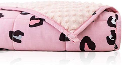  Uttermara Weighted Blanket 3 Lbs For Kids, Ultra Cozy Minky Fleece And Cotton Sided With Cartoon Patterns, Reversible Heavy Blanket Great For Calming And Sleeping, 36x48 Inches, Blue Car World