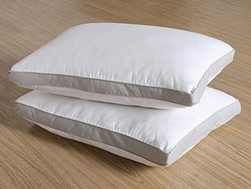  VCNY Home | Mia Collection | Gusseted Sleeping Pillow, Extra Cushion And Comfort For Side And Back Sleepers, Standard (Pack Of 1), White
