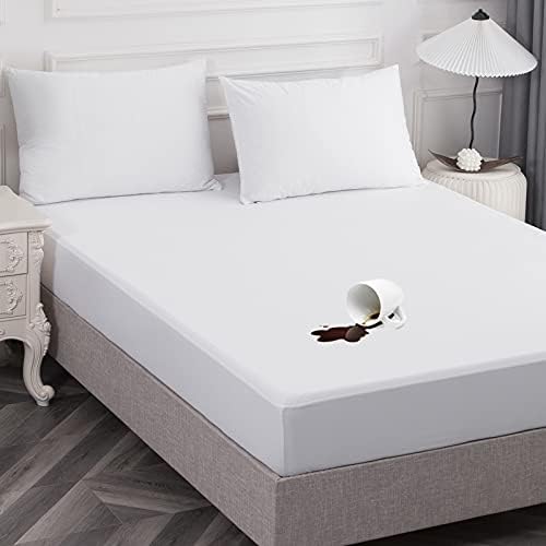  Waterproof King Size Mattress Protector - Breathable King Mattress Pad Cover - Premium Bamboo 3D Air Fabric, Ultra Soft Cooling Mattress Cover Fitted 8"-21" Deep Pocket (Noiseless & Vinyl-Free)