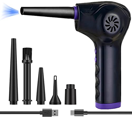  Compressed Air Duster, Electric Air Pump Air Mattress Pump For Inflatables Couch, Pool Floats, Swimming Ring, 6000mAh Rechargeable Air Blower Dust Blower For Car Computer