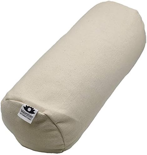  Waterglider International Buckwheat Pillow, Buckwheat Sleep Pillow, Buckwheat Husk Pillow, Cervical Pillow Roll, Cervical Neck Sleep Roll, Buckwheat Neck Pillow, Best Buckwheat Pillow (Natural White)