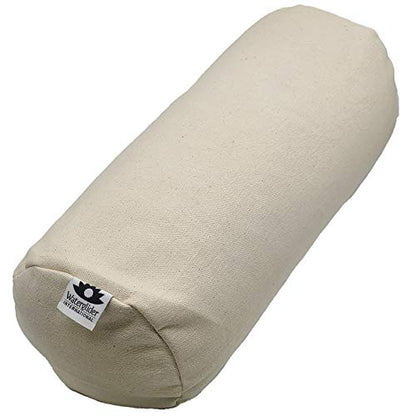  Waterglider International Buckwheat Pillow, Buckwheat Sleep Pillow, Buckwheat Husk Pillow, Cervical Pillow Roll, Cervical Neck Sleep Roll, Buckwheat Neck Pillow, Best Buckwheat Pillow (Natural White)